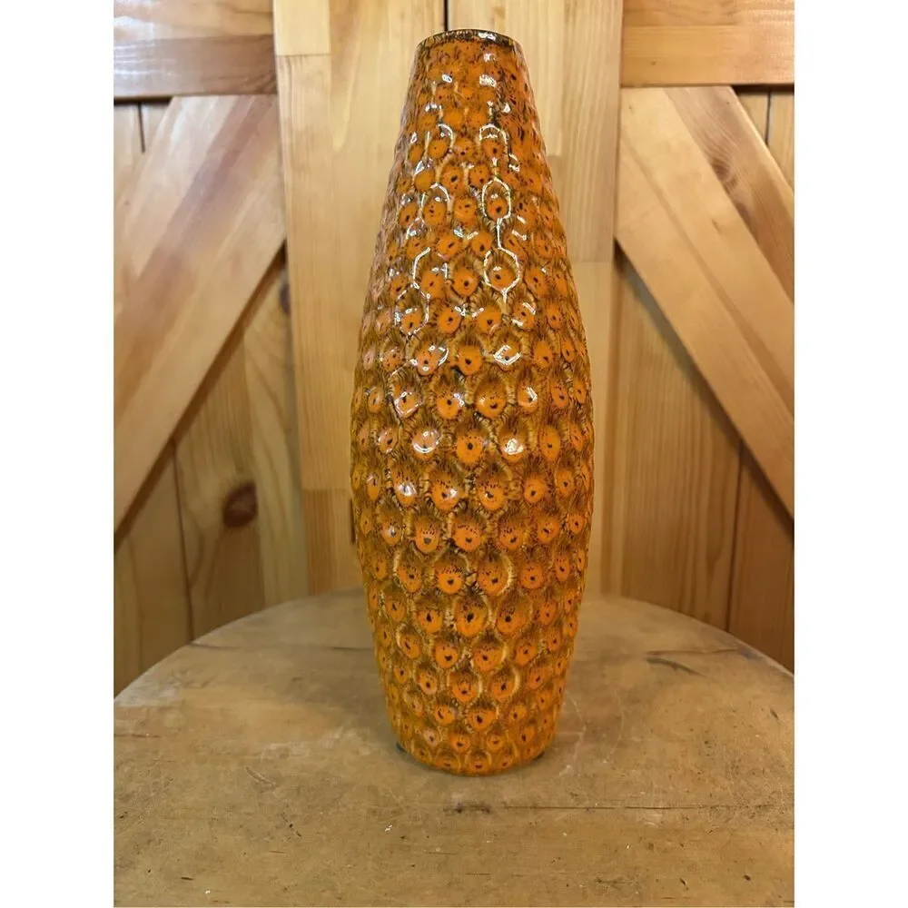 Burnt Orange Black Honeycomb 10